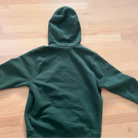 Nike Club Fleece Premium Embroidered Mens Pullover Hoodie Hunter Green Small - Picture 4 of 6